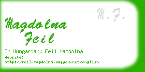 magdolna feil business card